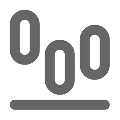 Chart icon outline style. Graph icon vector