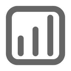 Chart icon outline style. Graph icon vector