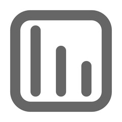 Chart icon outline style. Graph icon vector