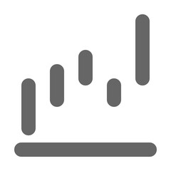 Chart icon outline style. Graph icon vector