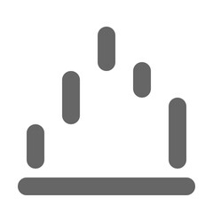 Chart icon outline style. Graph icon vector