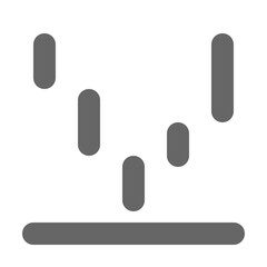 Chart icon outline style. Graph icon vector