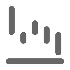 Chart icon outline style. Graph icon vector