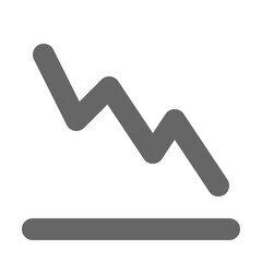 Chart icon outline style. Graph icon vector