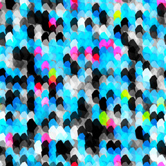 Blue mosaic. Seamless pattern - 729356199