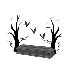 Illustration of coffin 