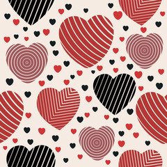 pattern seamless love shape with colorful, beauty color, pastel colorr good for wallpaper, valentine's day, textile, print. eps 10