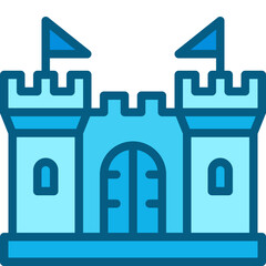 fortress two tone icon