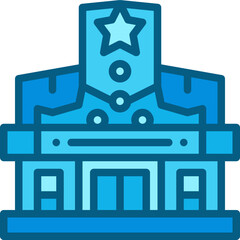 movie theater two tone icon