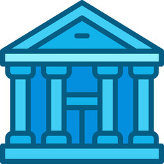 museum two tone icon