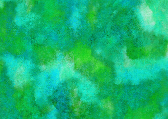 Fototapeta na wymiar abstract painted green texure background with scratches and brush strokes