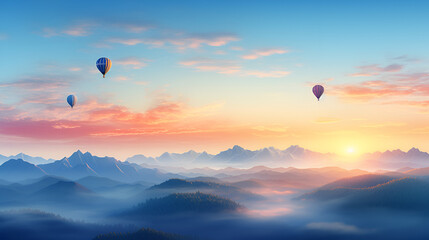 hot air balloon over sunset,,
hot air balloon at sunset 3d image - obrazy, fototapety, plakaty