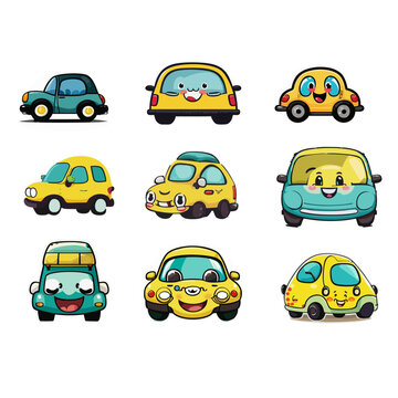 set of cars icons
