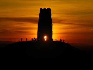 Obraz premium Glastonbury Tor