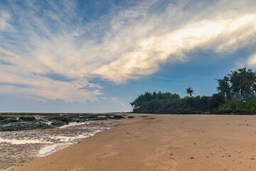 View of Ambunten Beach, Sumenep, Madura Island in Indonesia