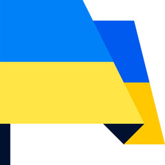 Ukraine Country Flag Icon Illustration: Ukrainian Flag, Ukraine Icon, Eastern European Flag, National Symbol, Flag Illustration, Ukrainian Banner, Patriotic Emblem, Ukrainian Colors, Blue and Yellow, 