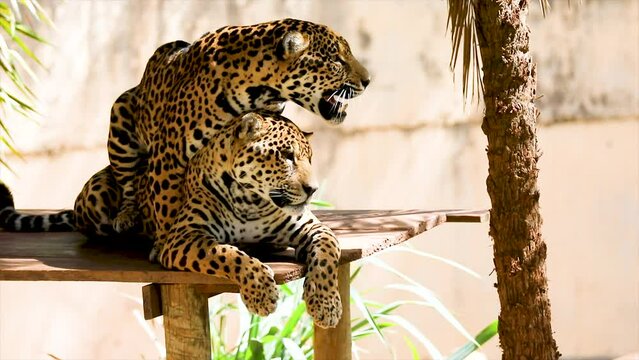 Rare video of a house of jaguars copulating