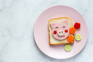 Art kids food sandwich idea