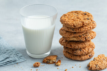 Chocolate chips oatmeal cookies