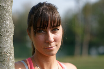 Young fitness woman, Zibido San Giacomo MI, Italy