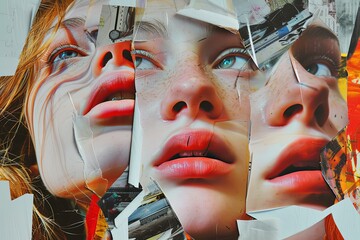 Dreamy Faces Magazine Collage