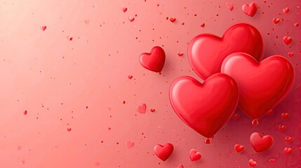  love valentine red colors red heart on a red background