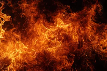 Foto op Canvas Fire flames texture background © Digitalphoto 4U