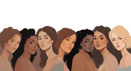 Obraz premium A diverse group of women