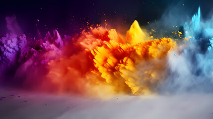 Obraz premium Indian holi festival, happy holi background