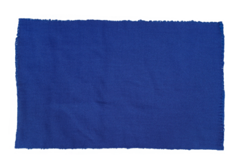 blue fabric swatch samples isolated 