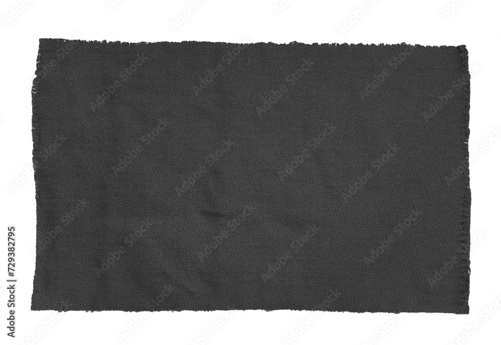 Wall mural black fabric swatch samples isolated - Wall murals