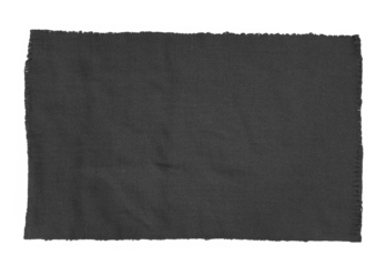 black fabric swatch samples isolated 