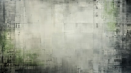 Fototapeta premium a picture of a grey, black surface, in the style of soft tonal shifts, rug, solarization, double lines, stains/washes, graph paper, light silver and green