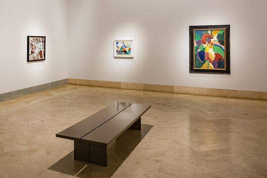Thyssen-Bornemisza National Museum (Museo Nacional Thyssen-Bornemisza): almost 1,000 paintings, covering the history of art from the XIII to the XX century. Madrid, Spain, January 9, 2024.