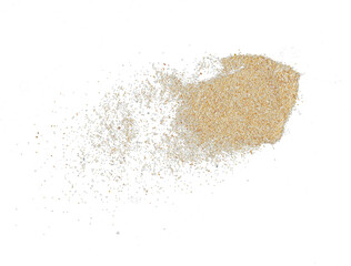 Abstract gold sand particle isolated