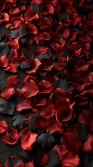 Rose petals wallpaper black and red .
