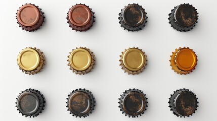 Obraz premium Set of bottle cap