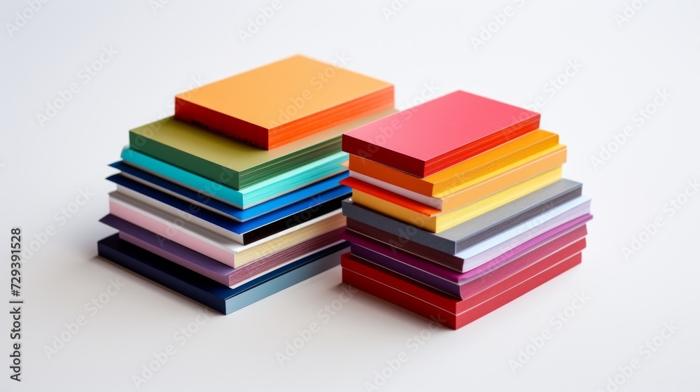 Poster Collection of sticky page markers Generative AI