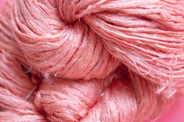 Pink Silk Yarn for Background