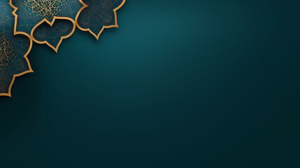 Fototapeta premium Glowing background for muslim feast in holy month of Ramadan Kareem