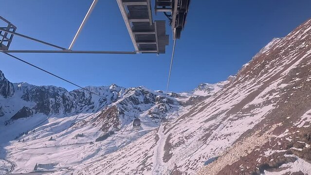 cable carl in the Cauterets ski resort in the Hautes Pyrenees