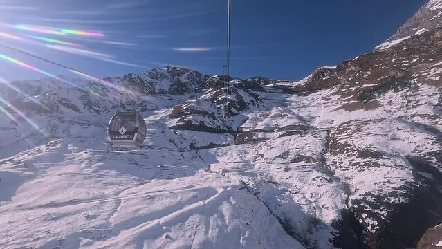 cable carl in the Cauterets ski resort in the Hautes Pyrenees