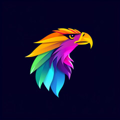 Obraz premium eagle vector illustration for vibrant creative trendy brand logo or modern graphic design