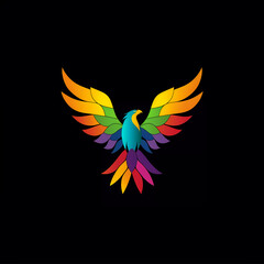 Fototapeta premium eagle vector illustration for vibrant creative trendy brand logo or modern graphic design