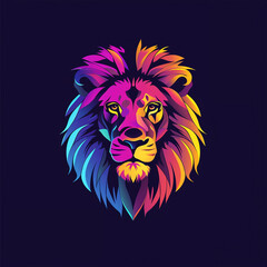 lion vector illustration for vibrant creative trendy brand logo or modern graphic design