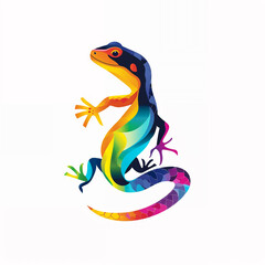 lizard vector illustration for vibrant creative trendy brand logo or modern graphic design