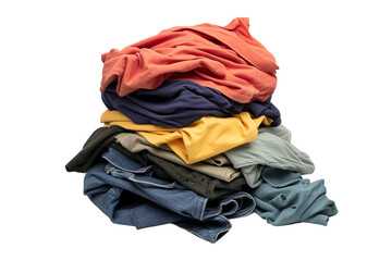 Dirty Laundry Isolated on Transparent Background
