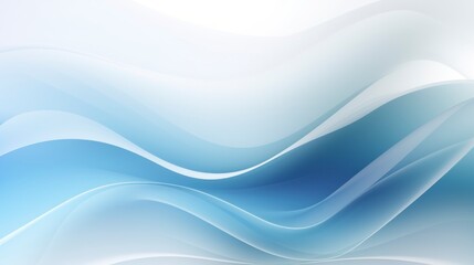 Abstract background with smooth lines in blue and white colors