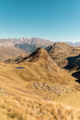 landscape in the mountains peak
