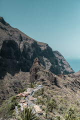 village on the plam rock montains